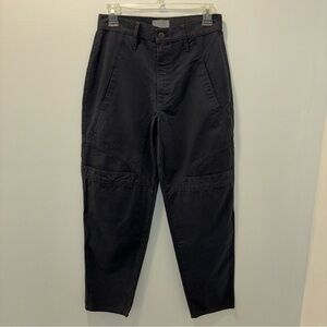 Boyish Navy Blue Parker Cargo Chino Pants Straight Leg Baggy Masculine Utility